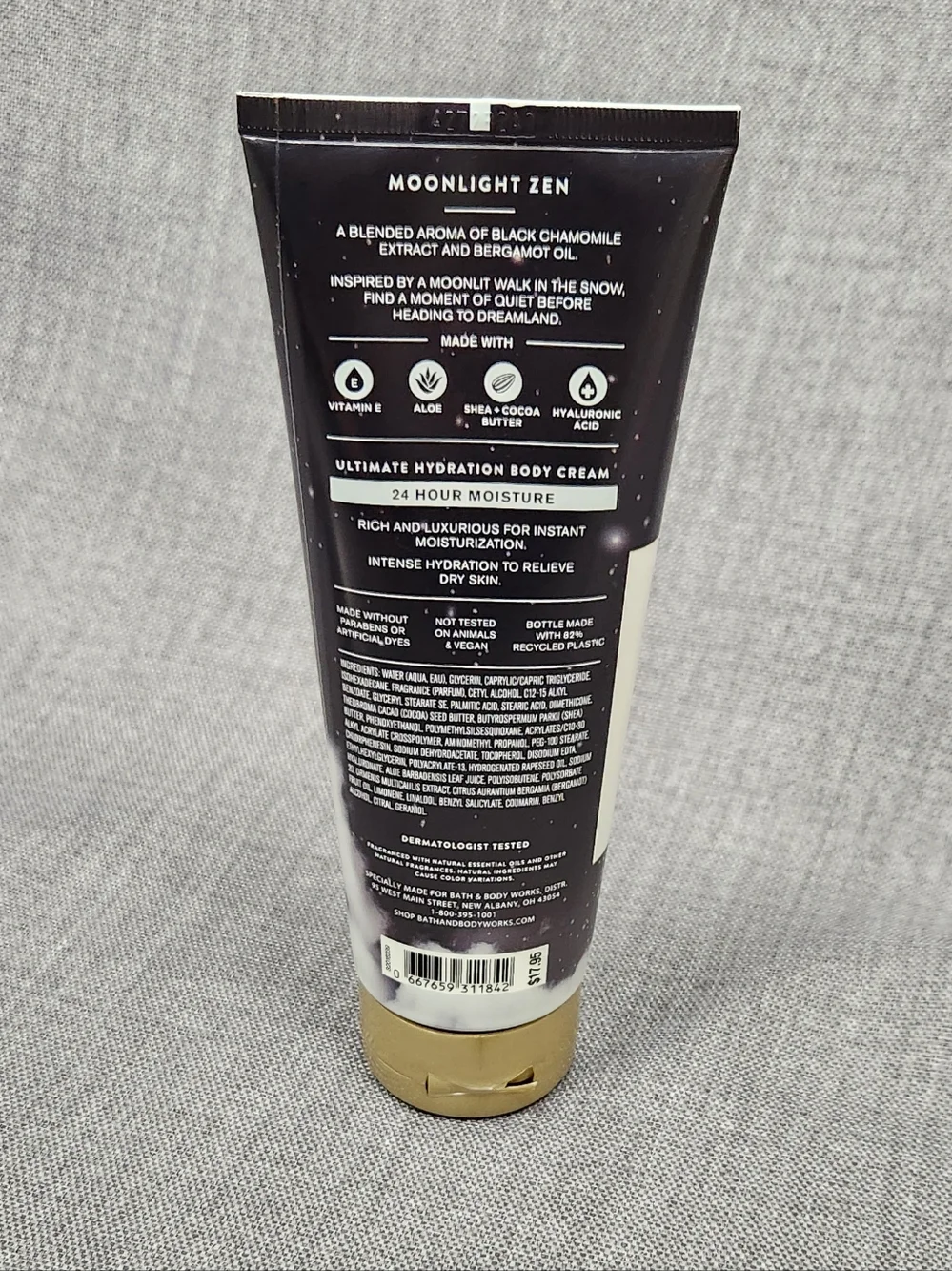 Bath & Body Works Moonlight Zen Black Chamomile Body Cream Aromatherapy. New